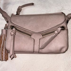 Violet Ray Rose Crossbody Bag with Tassle